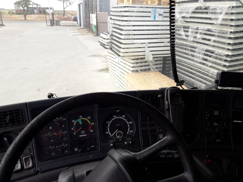Scania P94 D230 Macara HIAB 095-2- gata de lucru!